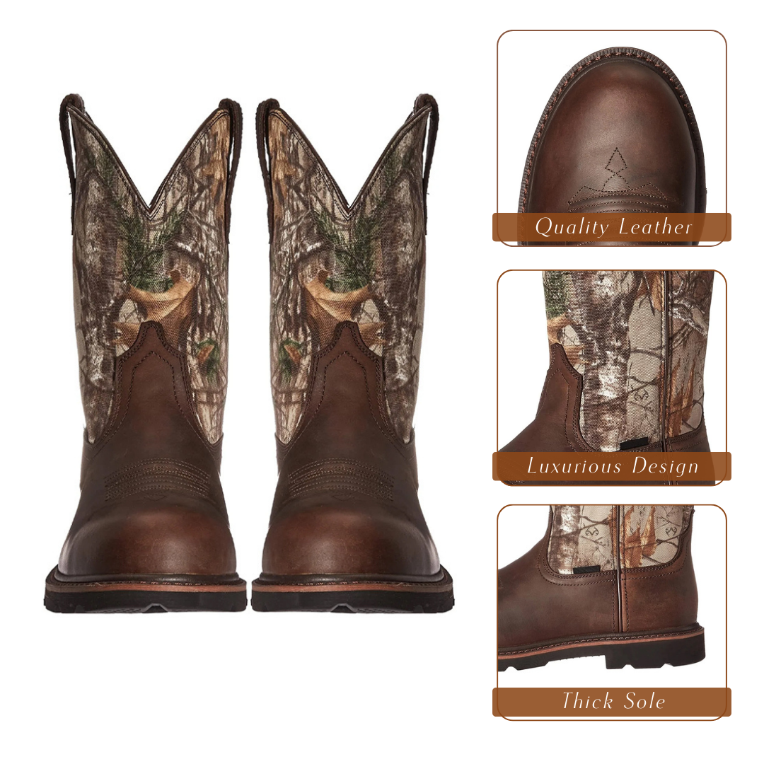 Vintage-Inspired Men's Leather Boots