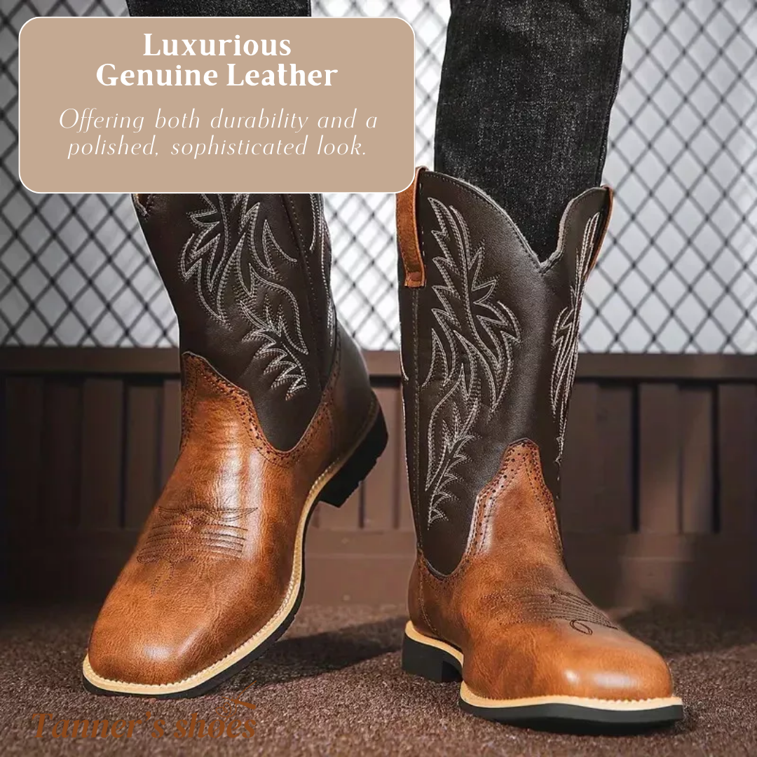 Midcalf Embroidered Cowboy Boots