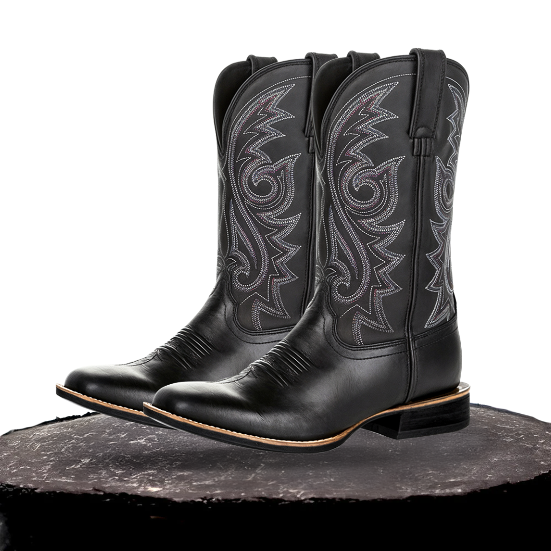 Rustic Embroidery Midcalf Boots