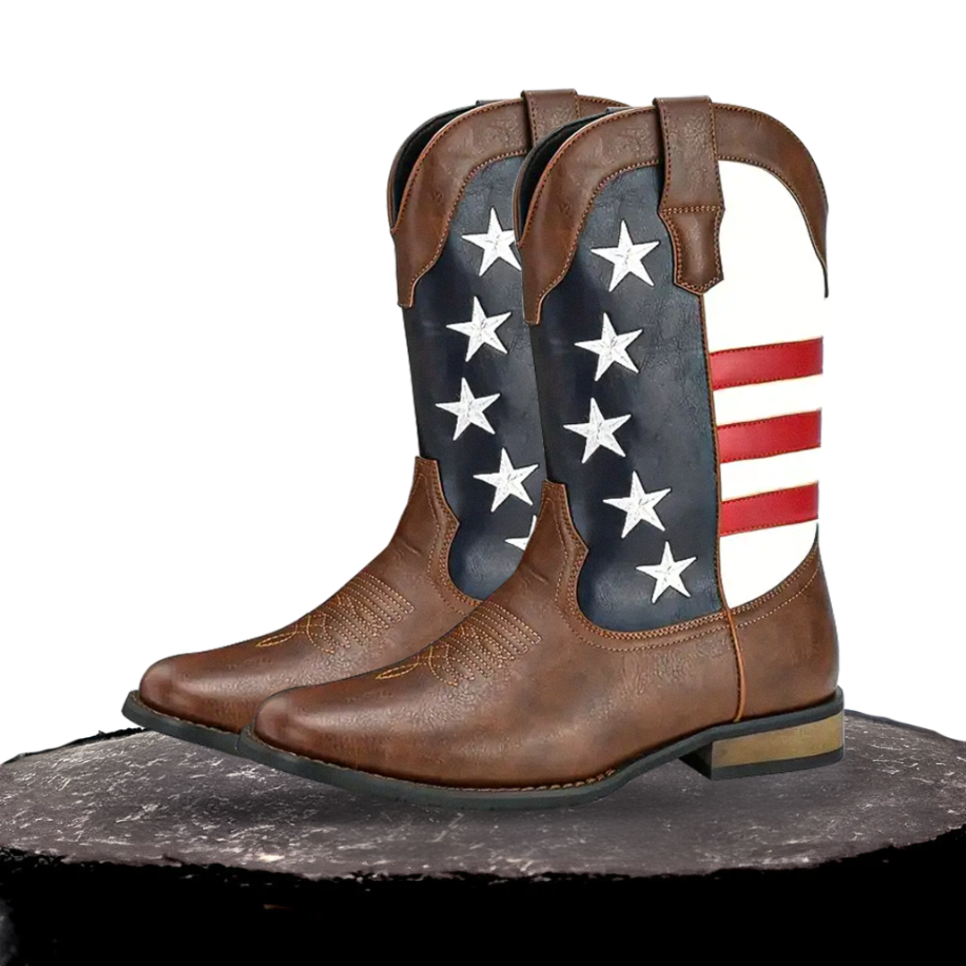 American Flag Western Cowboy Boots