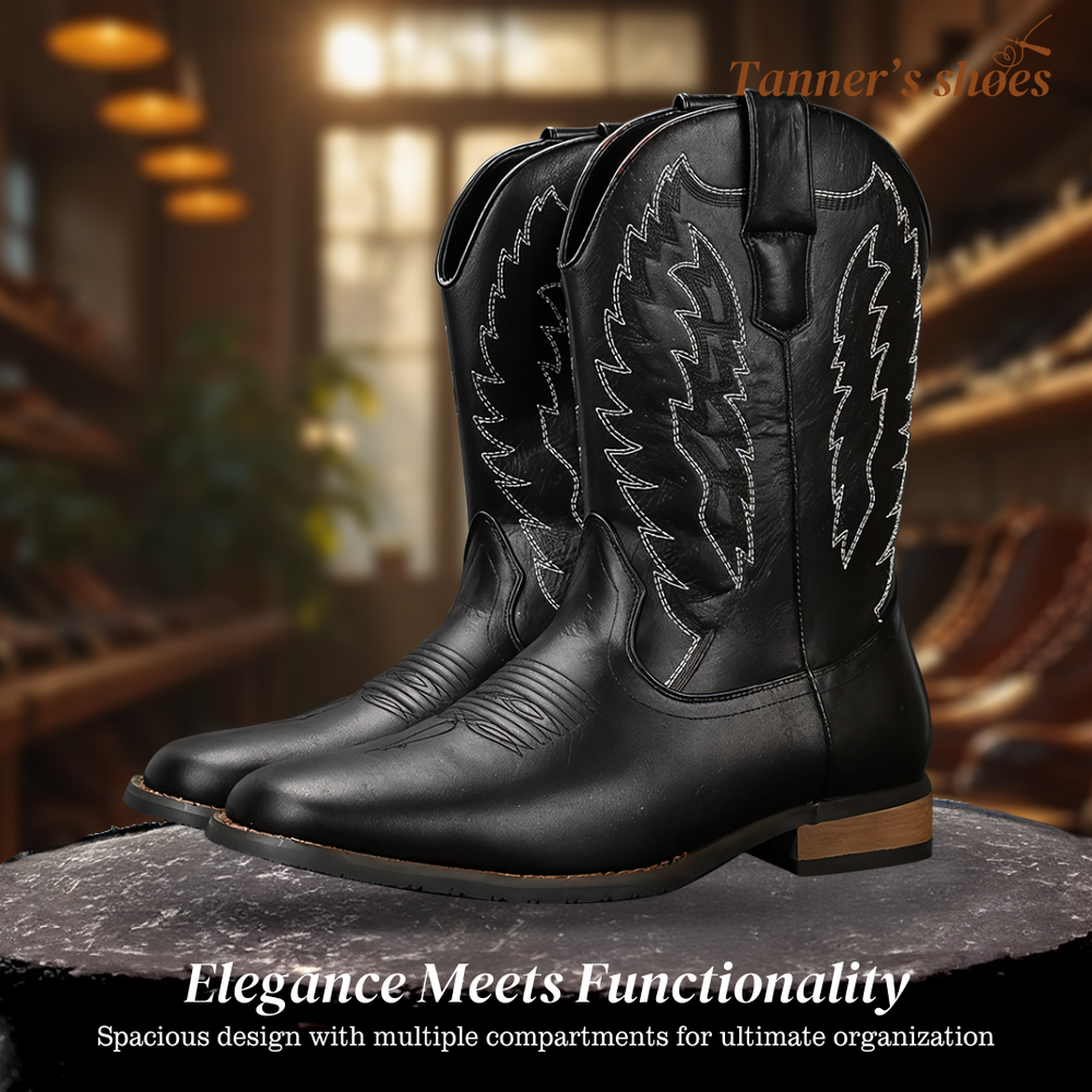 Classic Mid-calf Western Boots