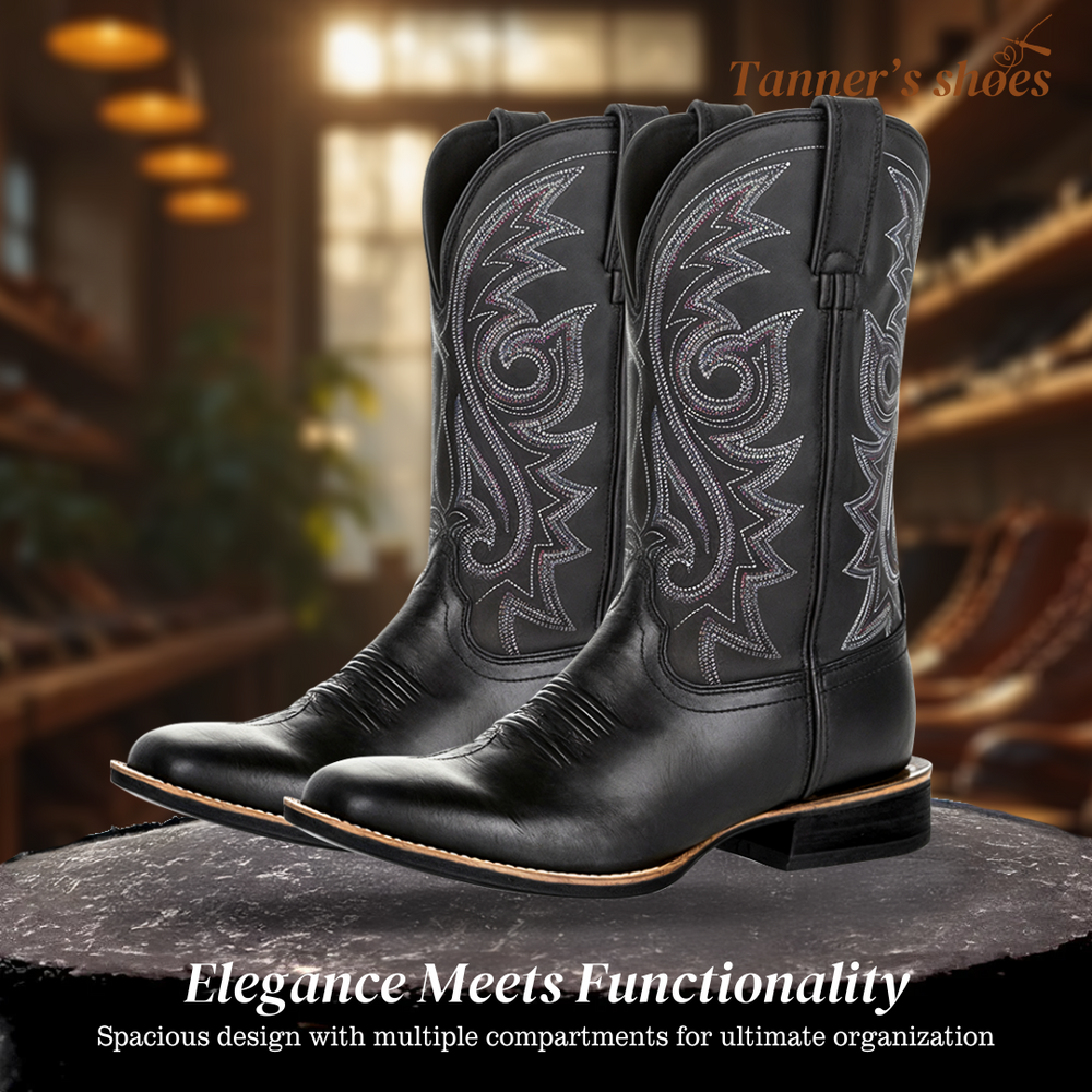 Rustic Embroidery Midcalf Boots