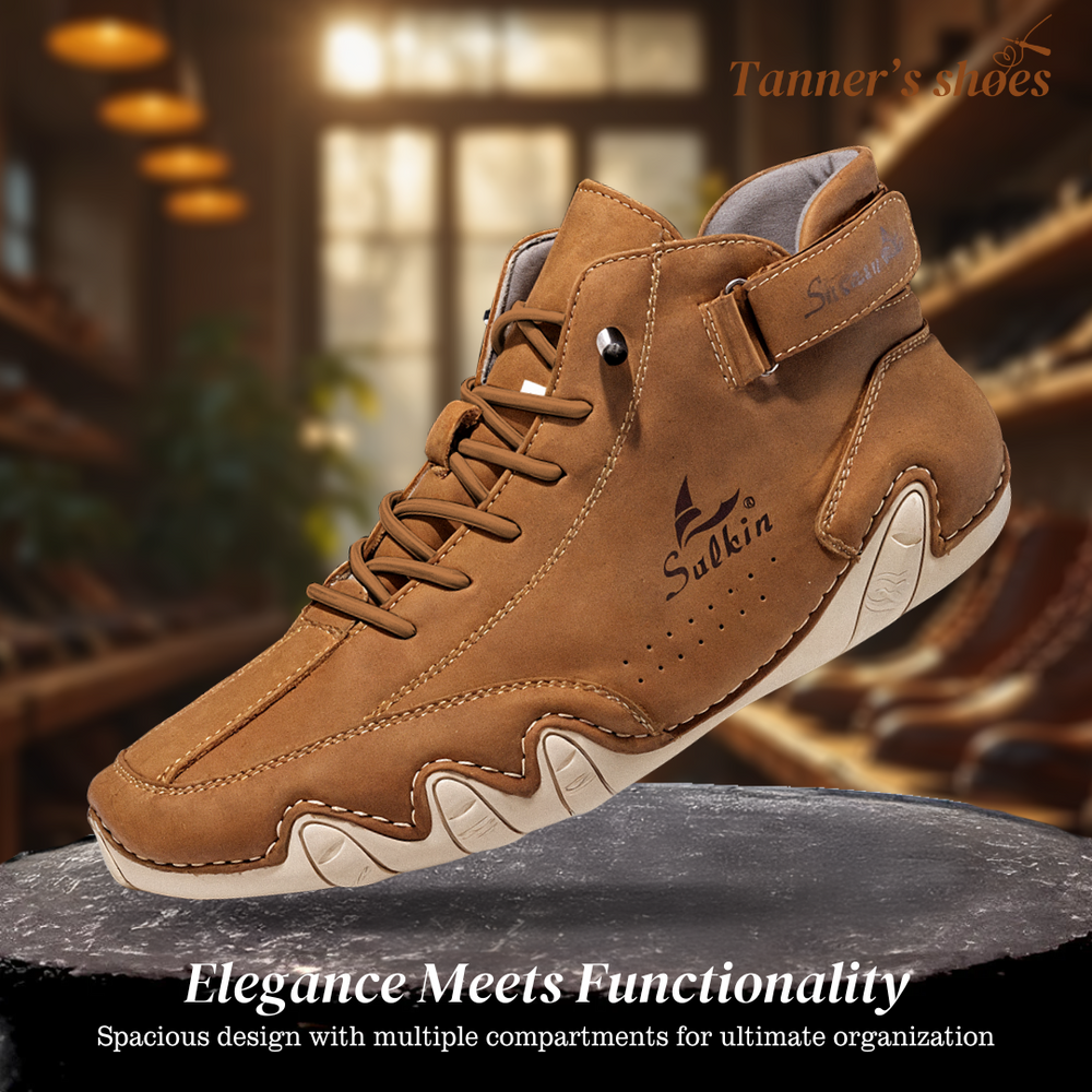 Collerina | Comfortable High Shoes Made of Faux Leather