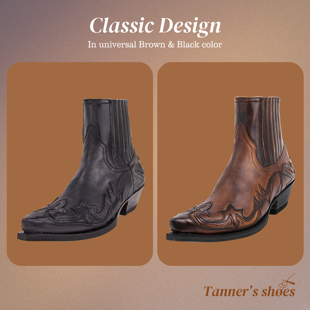 Classic Low Cut Cowboy Boots