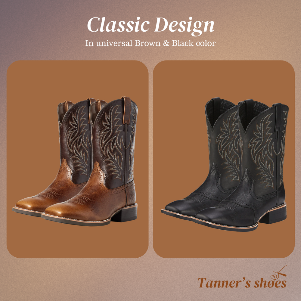 Midcalf Embroidered Cowboy Boots