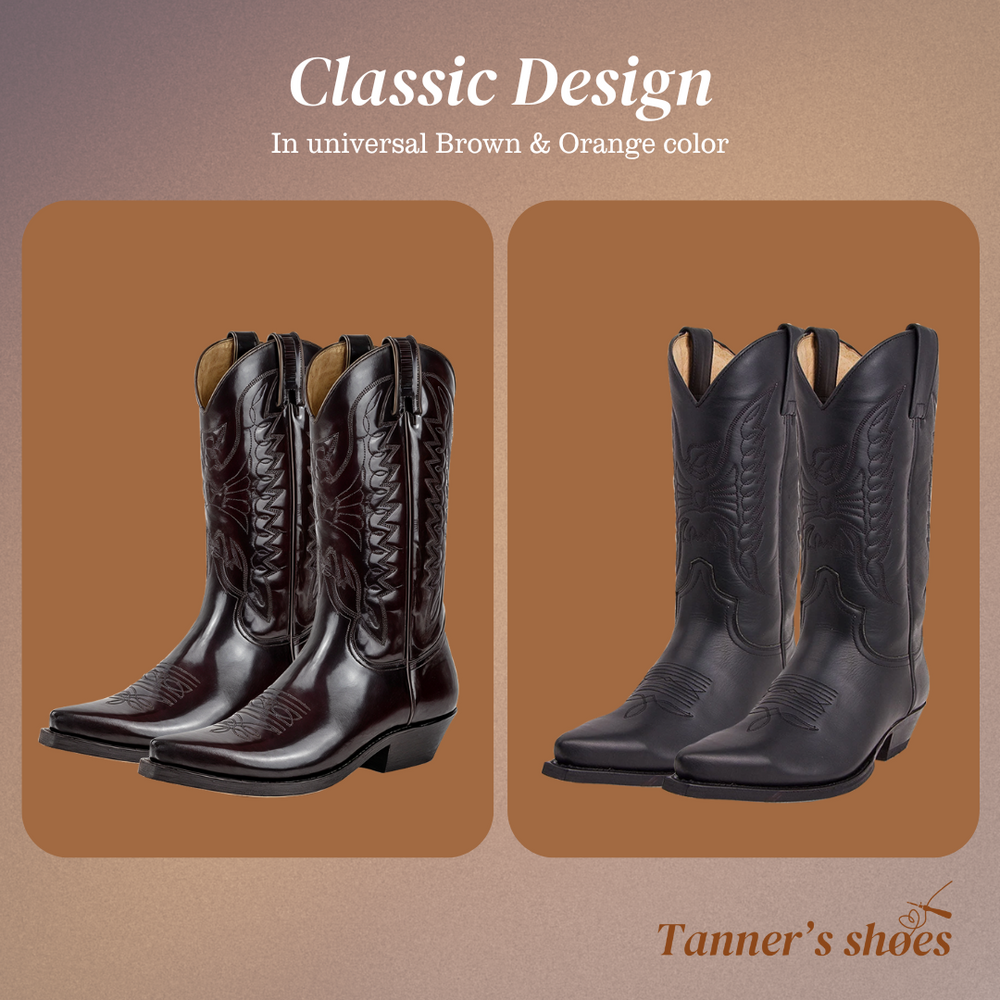 High Heel Pointed Toe Leather Boots
