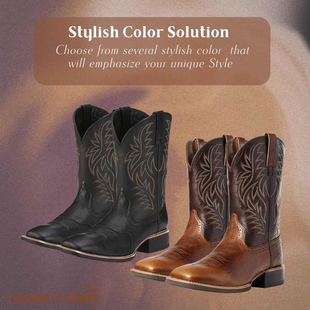 Midcalf Embroidered Cowboy Boots