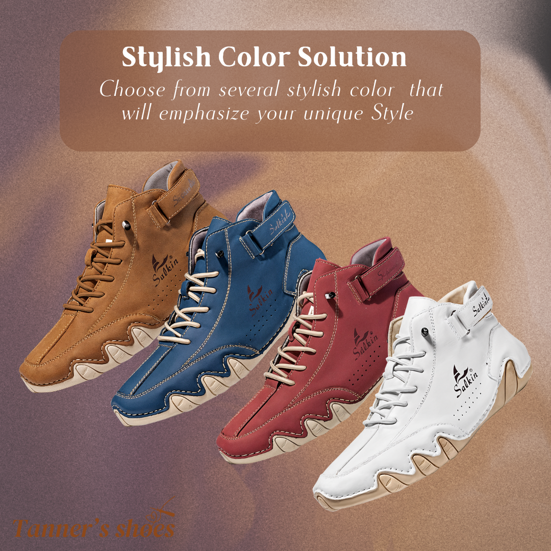 Collerina | Comfortable High Shoes Made of Faux Leather