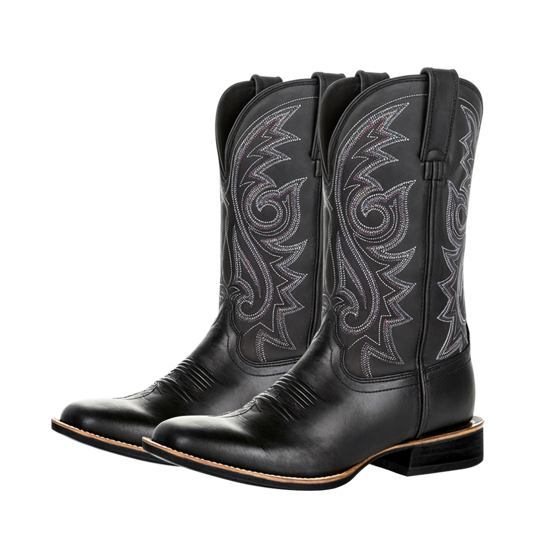Rustic Embroidery Midcalf Boots