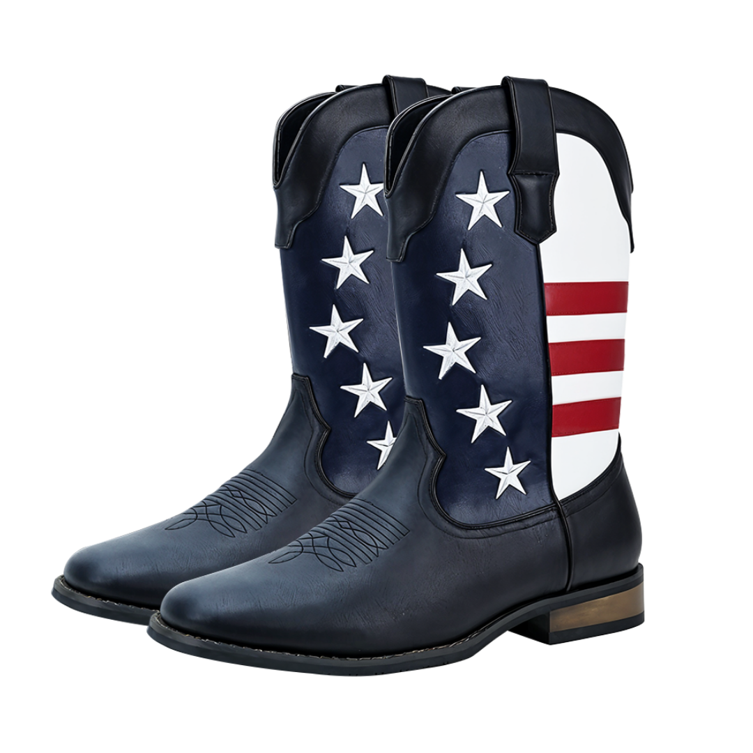 American Flag Western Cowboy Boots