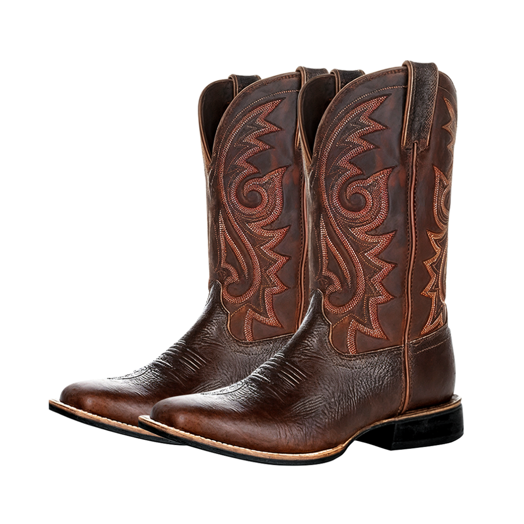 Rustic Embroidery Midcalf Boots